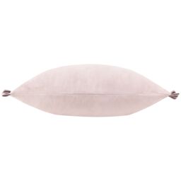 Wylder Tilly Velvet Frill Reversible Cushion in Pale Pink - Size: 30 cm x 50 cm - thumbnail 2