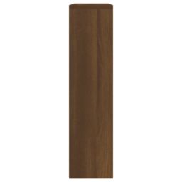 Berkfield Home Shoe Cabinet with Mirror 2-Layer Brown Oak 63x17x67 cm - Size: 63 x 17 x 67 cm - thumbnail 6