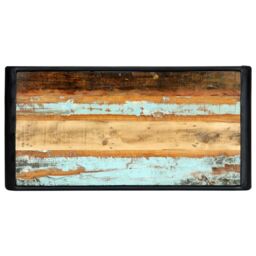 Berkfield Home Dining Table 118x60x76 cm Solid Reclaimed Wood - Size: 118 x 60 x 76 cm - thumbnail 4