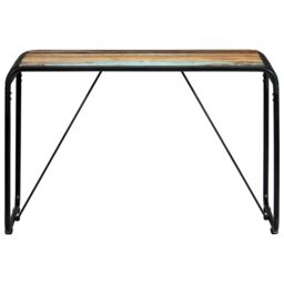 Berkfield Home Dining Table 118x60x76 cm Solid Reclaimed Wood - Size: 118 x 60 x 76 cm - thumbnail 2
