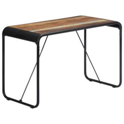 Berkfield Home Dining Table 118x60x76 cm Solid Reclaimed Wood - Size: 118 x 60 x 76 cm - thumbnail 1
