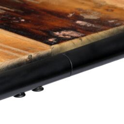 Berkfield Home Dining Table 118x60x76 cm Solid Reclaimed Wood - Size: 118 x 60 x 76 cm - thumbnail 6