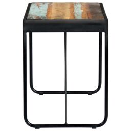 Berkfield Home Dining Table 118x60x76 cm Solid Reclaimed Wood - Size: 118 x 60 x 76 cm - thumbnail 3
