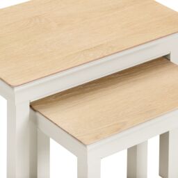 Seconique Bordeaux Nest of 2 Tables (Fully Assembled) in Ivory - thumbnail 6