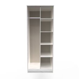 Ready Assembled 2 U Fuji Open Wardrobe (Ready Assembled) in Off-White
