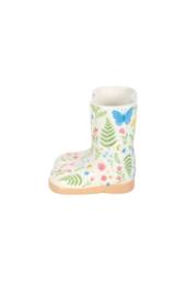 KDMD Luna Bloom Floral Welly Boot Planter - Ceramic Indoor Garden Decor in White - thumbnail 3