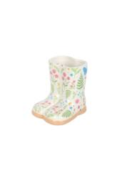 KDMD Luna Bloom Floral Welly Boot Planter - Ceramic Indoor Garden Decor in White - thumbnail 2