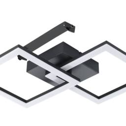 Eglo Palmaves-E Black Steel & Plastic LED Ceiling Light, 3000K - thumbnail 4