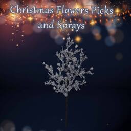 VFM e-Store Christmas Ice Cube Spray Decoration 48cm x 22cm Clear X 1 - Size: 48 cm x 22 cm - thumbnail 3