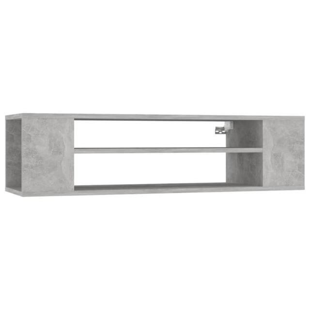 Berkfield Home Hanging TV Cabinet Concrete Grey 100x30x26.5 cm Engineered Wood - image 1