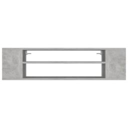 Berkfield Home Hanging TV Cabinet Concrete Grey 100x30x26.5 cm Engineered Wood - thumbnail 4