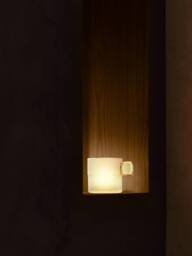 LSA Glass Tealight Holder with Handle 9cm Milk White - thumbnail 6