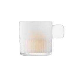 LSA Glass Tealight Holder with Handle 9cm Milk White - thumbnail 2