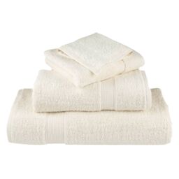 Berkfield Home Premium Towels SOLUND 2 pcs Cream 100x200 cm 600 gsm - thumbnail 4