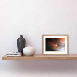 Artery8 Wall Art Print Hubble Space Astronomy Bow Shock Near Young Star LL Ori In Orion's Great Nebula Solar Wind & Streams Of Gas Creating Crescent - thumbnail 2