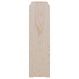 Berkfield Home Wine Rack 67.5x25x87 cm Solid Wood Pine in Natural - thumbnail 6