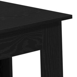 Berkfield Home Bar Table with Shelf - Black Oak, 102x50x103.5 cm, Made of Engineered Wood - Size: 102x50x103.5 cm - thumbnail 8