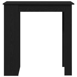 Berkfield Home Bar Table with Shelf - Black Oak, 102x50x103.5 cm, Made of Engineered Wood - Size: 102x50x103.5 cm - thumbnail 6