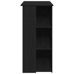 Berkfield Home Bar Table with Shelf - Black Oak, 102x50x103.5 cm, Made of Engineered Wood - Size: 102x50x103.5 cm - thumbnail 7