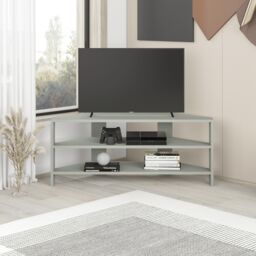 Decortie Thales' Corner TV Unit Modern Multimedia Centre 110cm in Green - Size: 1 Pack - thumbnail 3