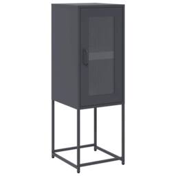 Berkfield Home Sideboard Anthracite 36x39x107 cm Cold-rolled Steel in Dark Grey - Size: 36 x 39 x 107 cm