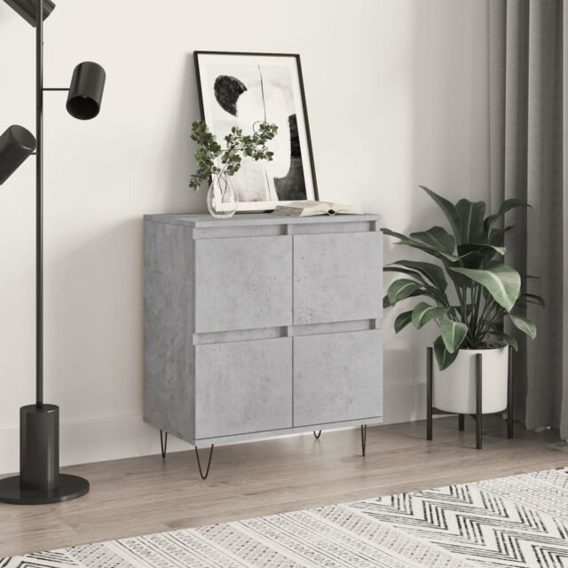 Berkfield Home Sideboard Concrete Grey 60x35x70 cm Engineered Wood - Size: 60 x 35 x 70 cm - image 1