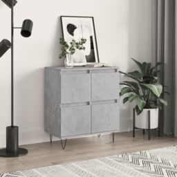 Berkfield Home Sideboard Concrete Grey 60x35x70 cm Engineered Wood - Size: 60 x 35 x 70 cm - thumbnail 1