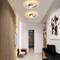 COMELY LED Ceiling Lights, Modern Round LED Ceiling Lights 42W, 3000K, Dia 40cm in Black - thumbnail 3