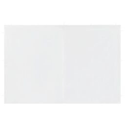 Berkfield Home Party Tent Sidewall 2 pcs with Zipper PE White - thumbnail 2