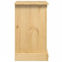 Berkfield Home Beautiful Bedside Cabinet Corona 53x39x66 cm Solid Wood Pine in Brown - Size: 53 x 39 x 66 cm - thumbnail 5