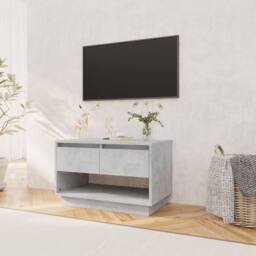 Berkfield Home TV Cabinet Concrete Grey 70x41x44 cm Engineered Wood - Size: 70 x 41 x 44 cm - thumbnail 1