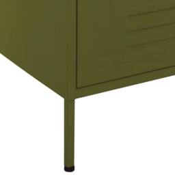 Berkfield Home Chest of Drawers Olive Green 80x35x101.5 cm Steel - thumbnail 7