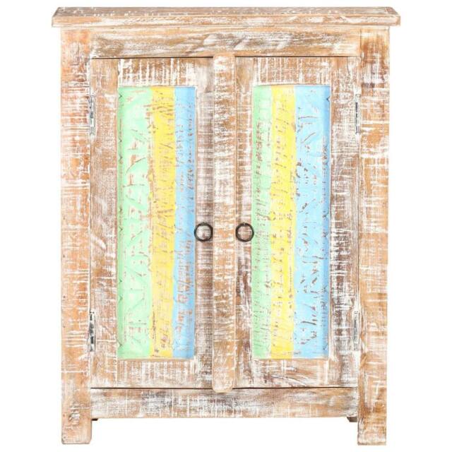 Berkfield Home Sideboard 61x35x76 cm Rough Acacia Wood - Size: 61 x 35 x 76 cm - image 1
