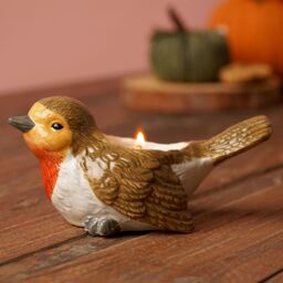 Country Living Autumn Harvest Robin Tea Light Holder - thumbnail 6