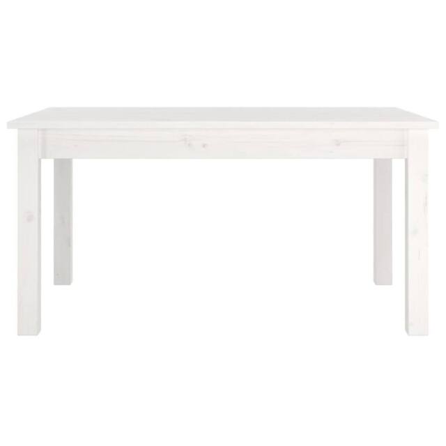 Berkfield Home Beautiful Coffee Table White 80x50x40 cm Solid Wood Pine - Size: 80 x 50 x 40 cm - image 1