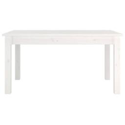 Berkfield Home Beautiful Coffee Table White 80x50x40 cm Solid Wood Pine - Size: 80 x 50 x 40 cm - thumbnail 1