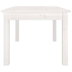 Berkfield Home Beautiful Coffee Table White 80x50x40 cm Solid Wood Pine - Size: 80 x 50 x 40 cm - thumbnail 4