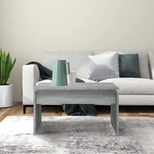 Berkfield Home Decorative Coffee Table Grey Sonoma 68x50x38 cm Engineered Wood - Size: 68 x 50 x 38 cm - image 1