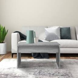 Berkfield Home Decorative Coffee Table Grey Sonoma 68x50x38 cm Engineered Wood - Size: 68 x 50 x 38 cm - thumbnail 1
