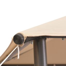 Berkfield Home Gazebo Pavilion Tent Canopy 3x3 m Steel Beige - thumbnail 4
