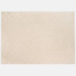 OHS Checkerboard Rug Soft Floor Carpet Non Slip Area Mat in Stone - Size: 120 cm x 170 cm - thumbnail 3