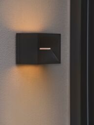 Nordlux Modern Outdoor Wall Light Black Metal Intergrated LED 30, 000hrs - Mains Powered, IP54 - thumbnail 6