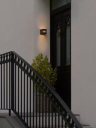 Nordlux Modern Outdoor Wall Light Black Metal Intergrated LED 30, 000hrs - Mains Powered, IP54 - thumbnail 5