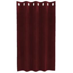 Berkfield Home Blackout Curtains with Eyelets 2 pcs Wine Red Velvet - thumbnail 3