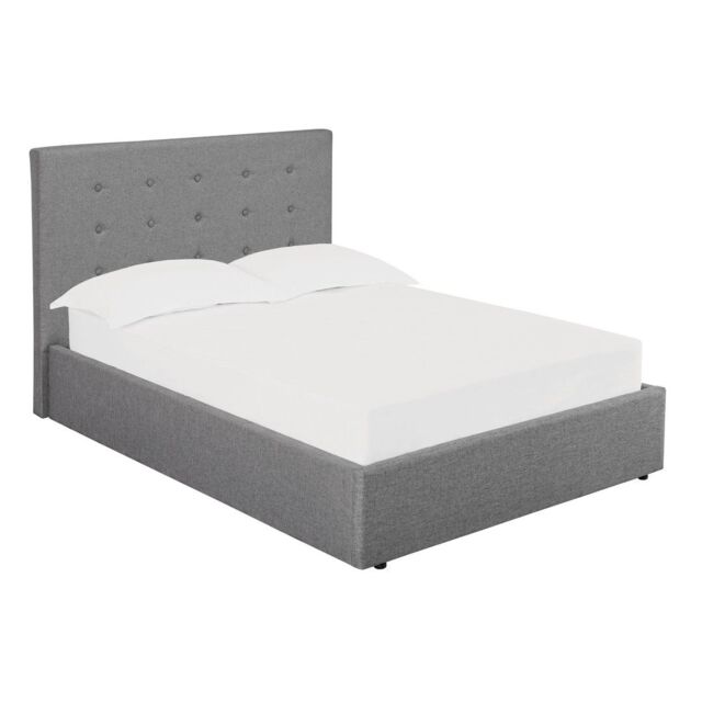 Lemon Pavilion Furniture Lucca 5.0 Kingsize Bed - Linen Fabric - L215.5 x W169 x H113 cm - Grey - Size: King - image 1