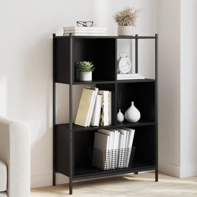 Berkfield Home Bookcase Black 72x28x109 cm Engineered Wood - Size: 72 x 28 x 109 cm - image 1