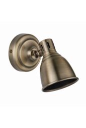 Netlighting Westbury LED 1 Light Spotlight Antique Brass Plate GU10 in Yellow - thumbnail 6
