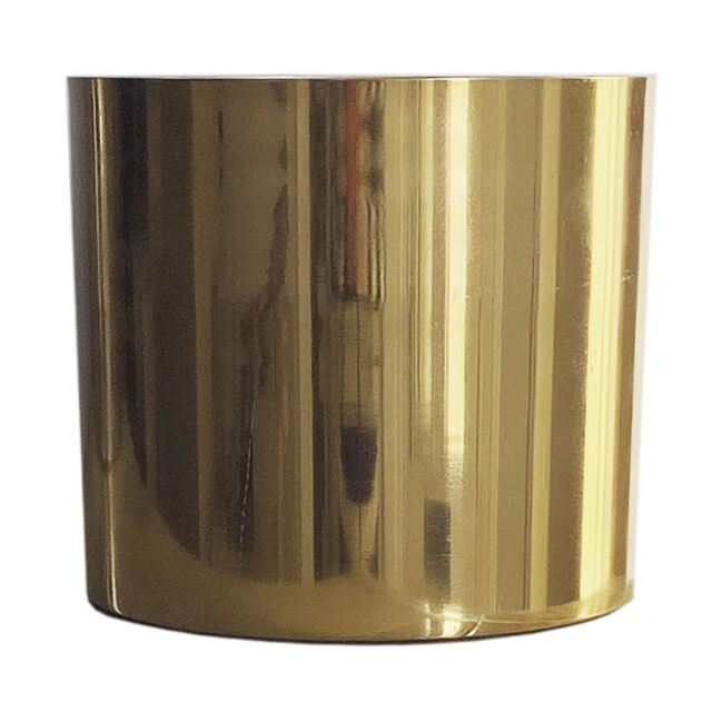 Leaf Metal Planter Plant Pot with Polished Gold Finish 20 x 18cm Botanik - Size: 20 x 18 cm - image 1