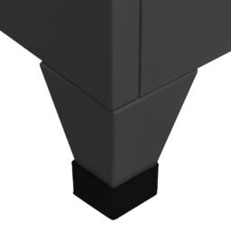 Berkfield Home Locker Cabinet Anthracite 38x40x180 cm Steel in Charcoal - Size: 38 x 40 x 180 cm - thumbnail 6