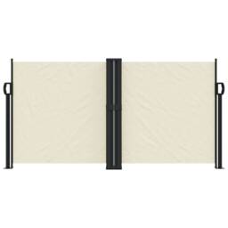 Berkfield Home Retractable Side Awning Cream 120x1200 cm - thumbnail 3
